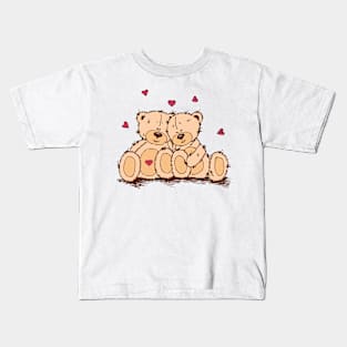 Valentine's Day - Lovely Bears Kids T-Shirt